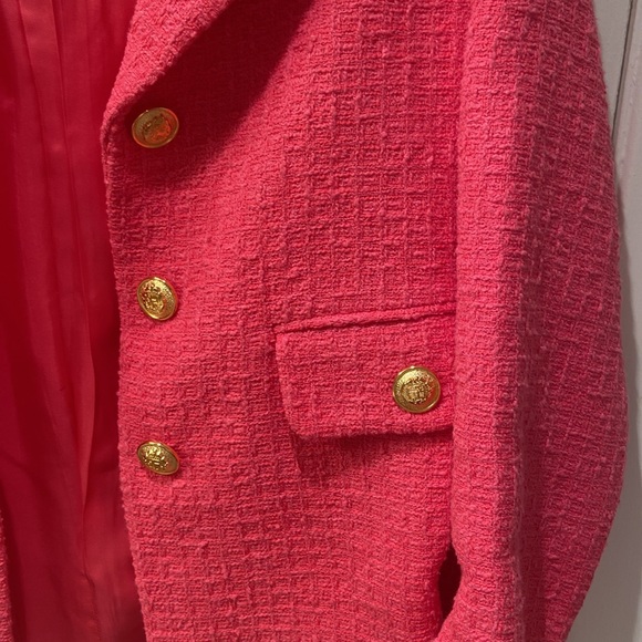 Hot pink Tweed Blazer Size XS - Picture 3 of 5